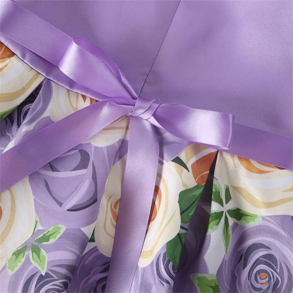 2T-9T Off Shoulder Flower Girls Dress Pageant Party Floral Formal Dresses