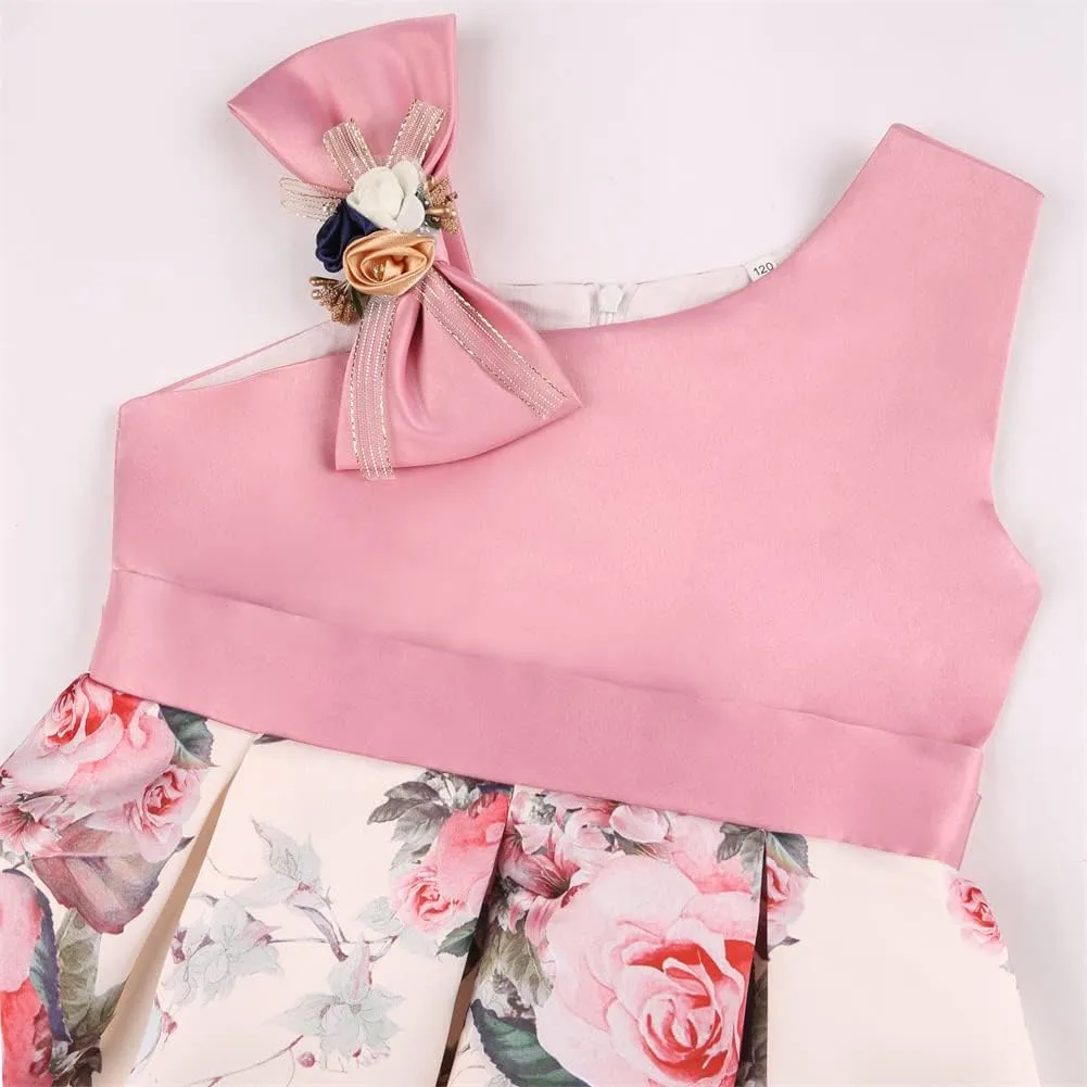 2T-9T Off Shoulder Flower Girls Dress Pageant Party Floral Formal Dresses