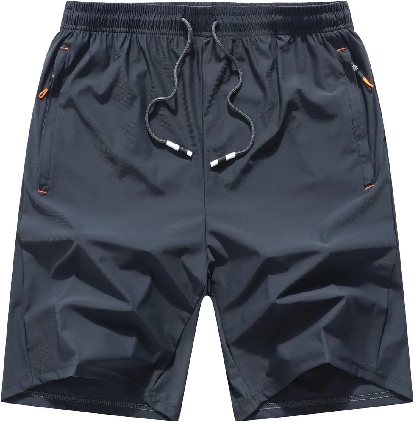 Boys Lightweight Athletic Running Shorts Quick Dry Workout Shorts for Gym Shorts Hiking with Zipper Pockets
