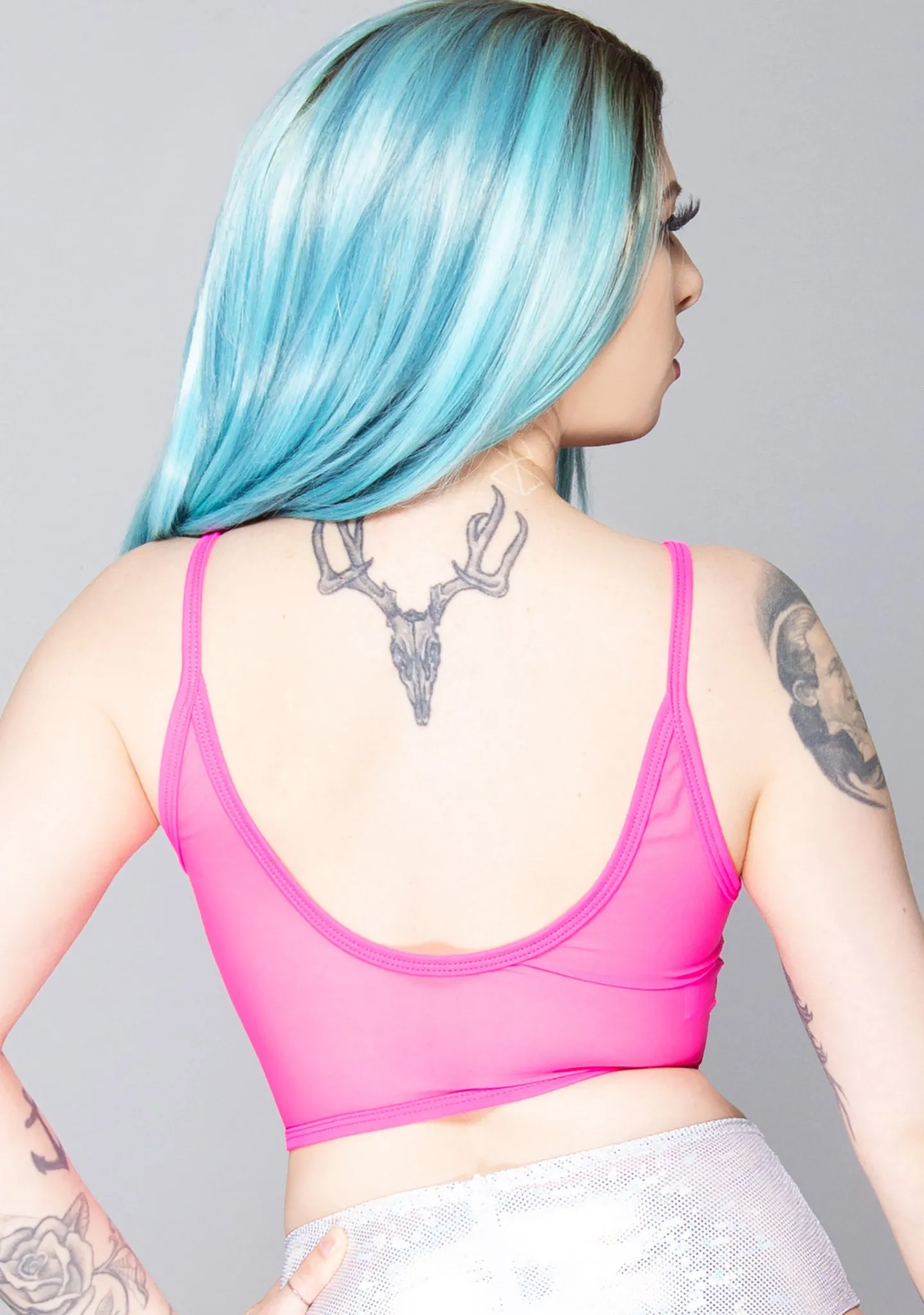 Call Me Up Mesh Tank