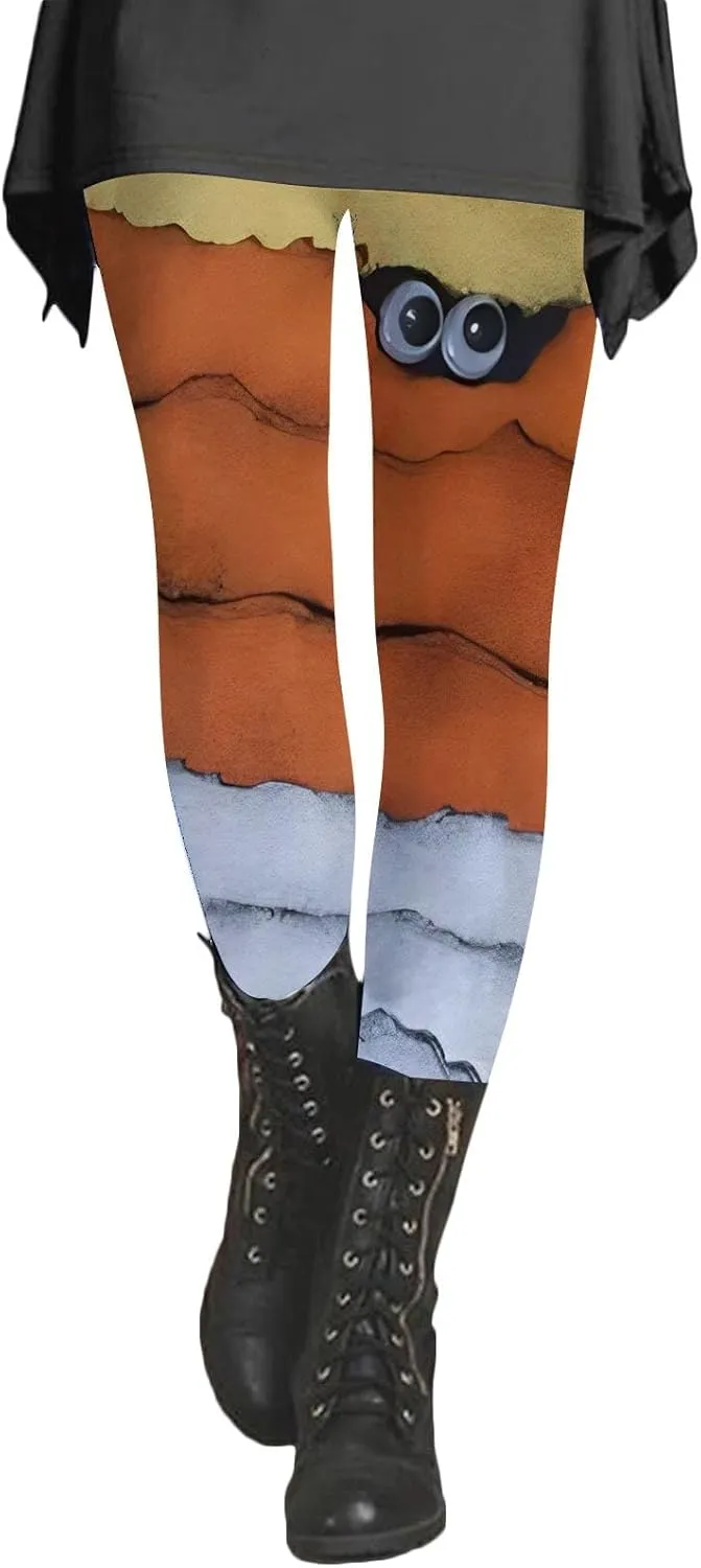 Cotton Leopard Print Leggings for Women Tights for Women Patterned Leggings for Running Women Non Slip