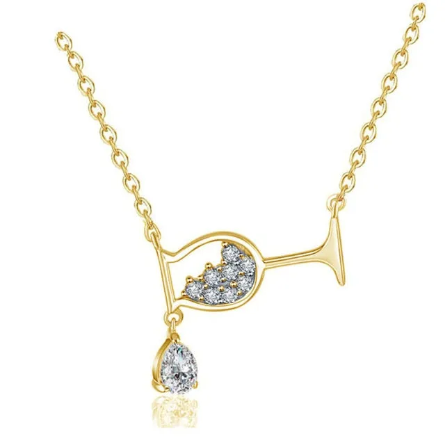 Crystal Wine Necklace
