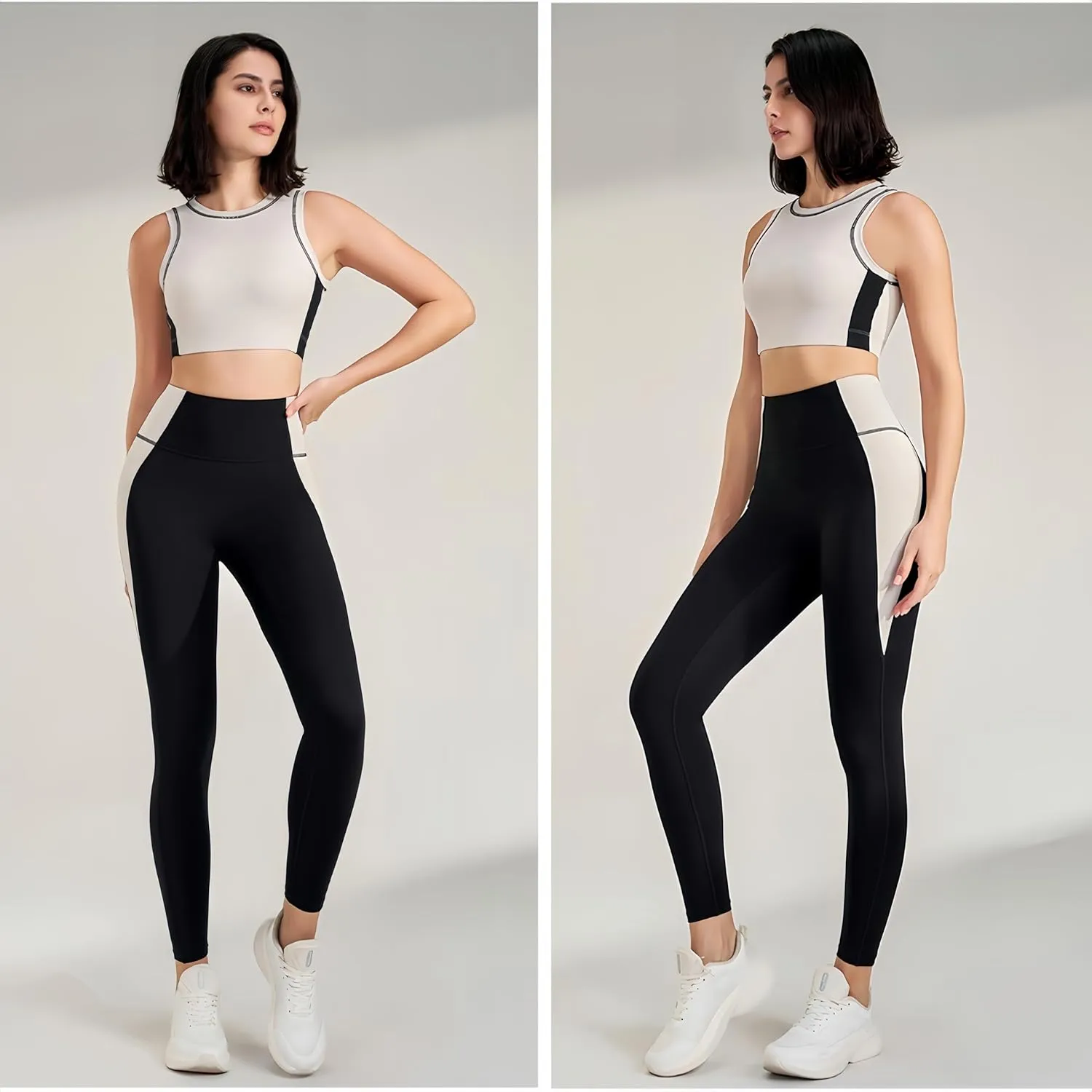 Grace Form Slimming Legs Workout Leggings Athletic Leggings for Women Yoga Legging High Waisted Tummy Control