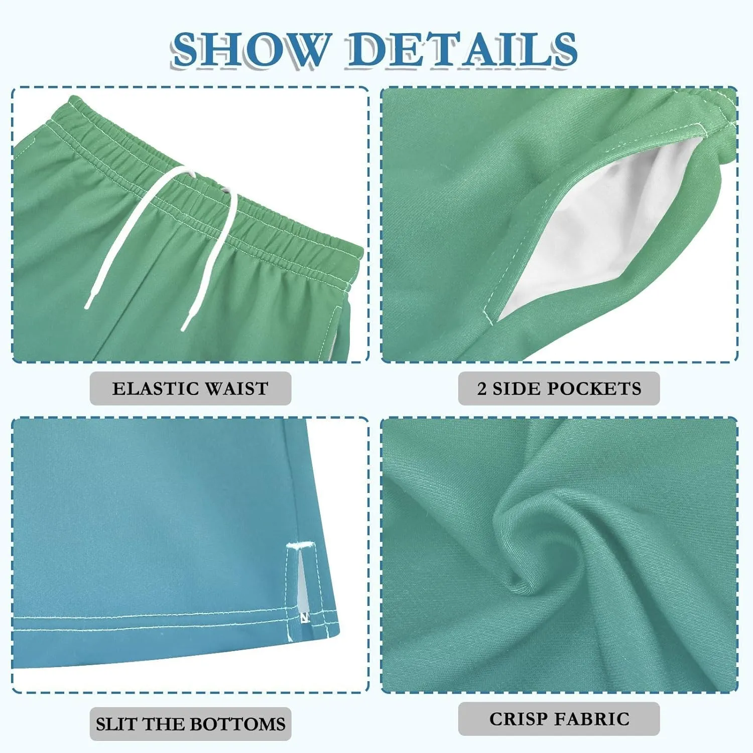 Gradient Boys Athletic Shorts Quick Dry Active Soccer Shorts with Pockets for Kids