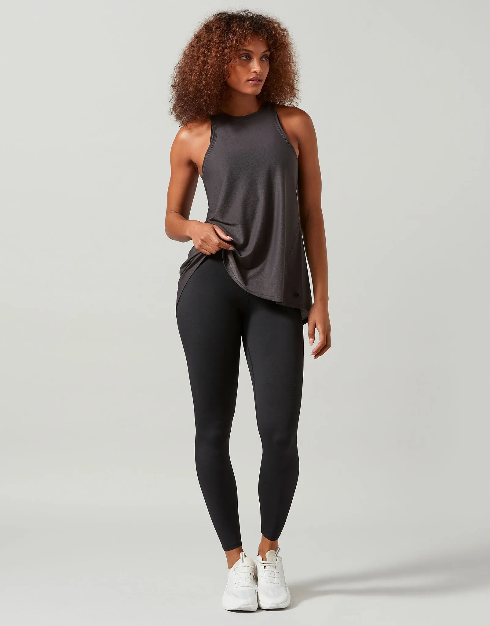 KENDALL Mesh Tank - Obsidian Gray