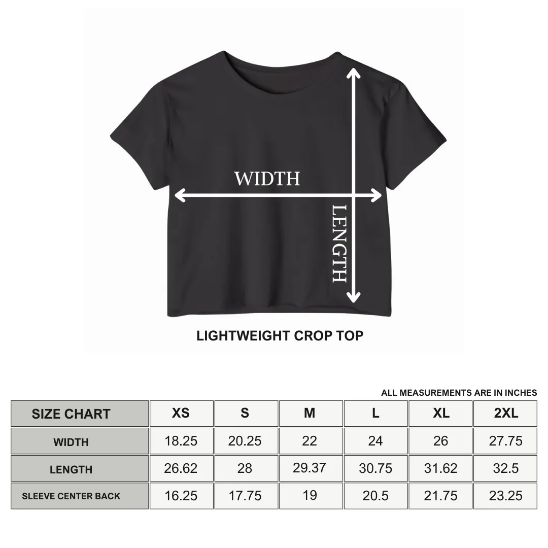 Loathe Languish Lament Women's Lightweight Crop Top