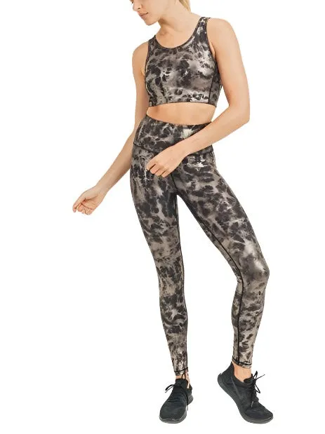 Mono B Black and Copper Foil Cut Out Bra AT2874