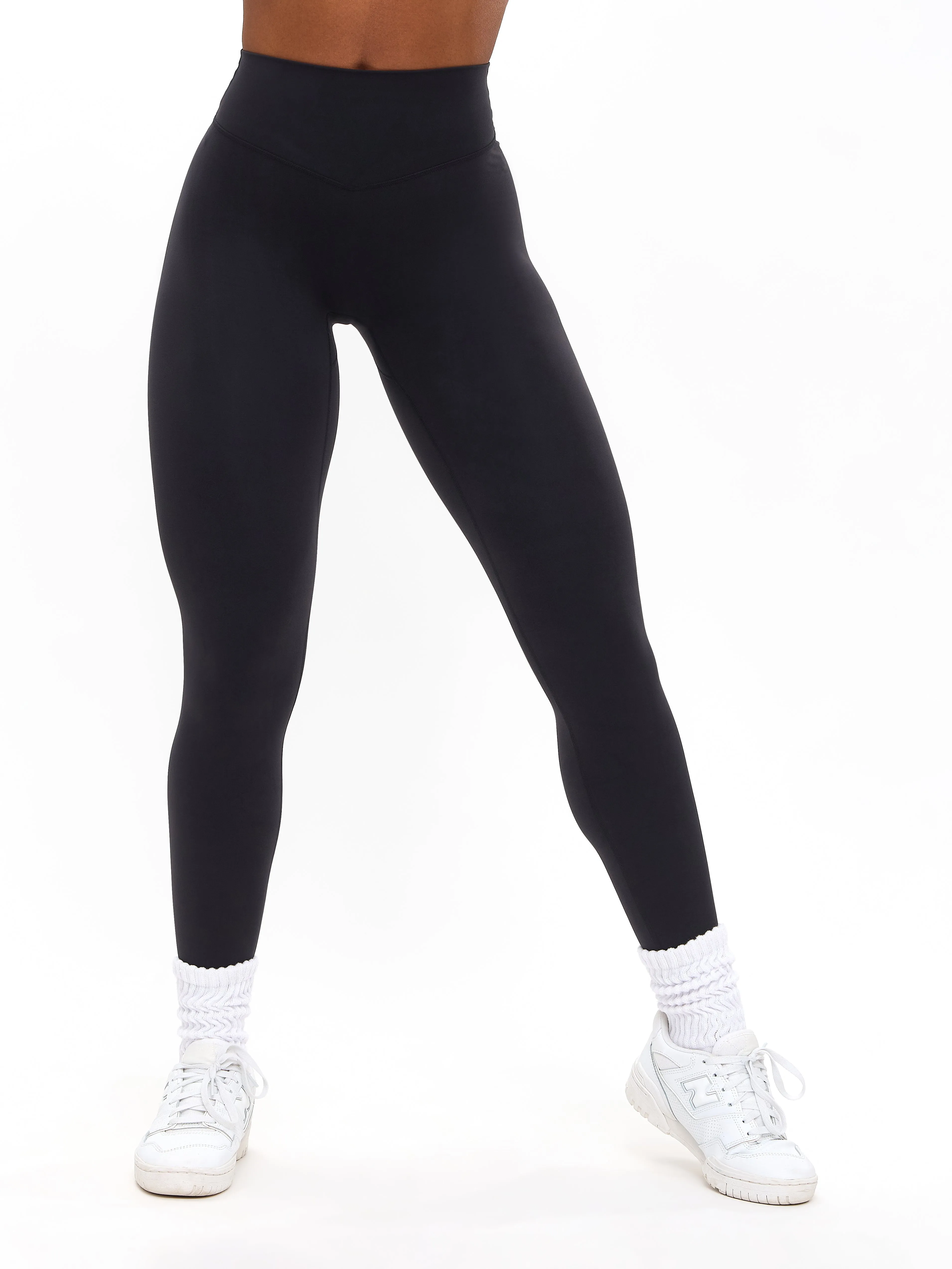 Poshknit Scrunch Legging - Onyx Black