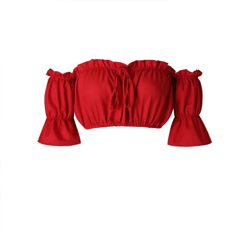 Strapless Ruched Beach Tops