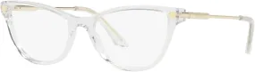 Versace VE3309-148 Eyeglass Frame CRYSTAL w/DEMO LENS 54mm