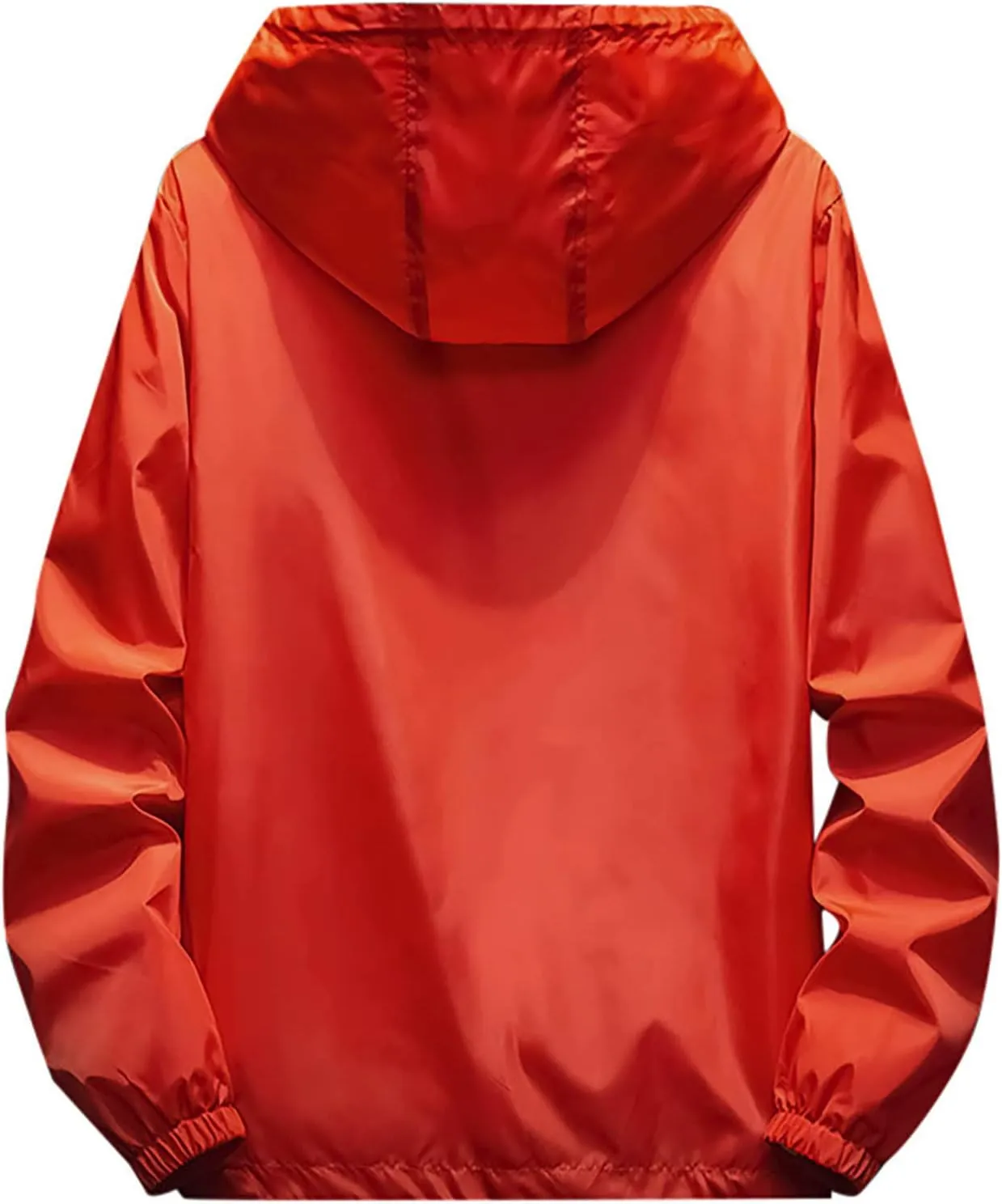 Ymosrh Men's Lightweight Rain Jacket Waterproof Windbreaker Jacket Hooded Raincoat Jacket, M-7XL